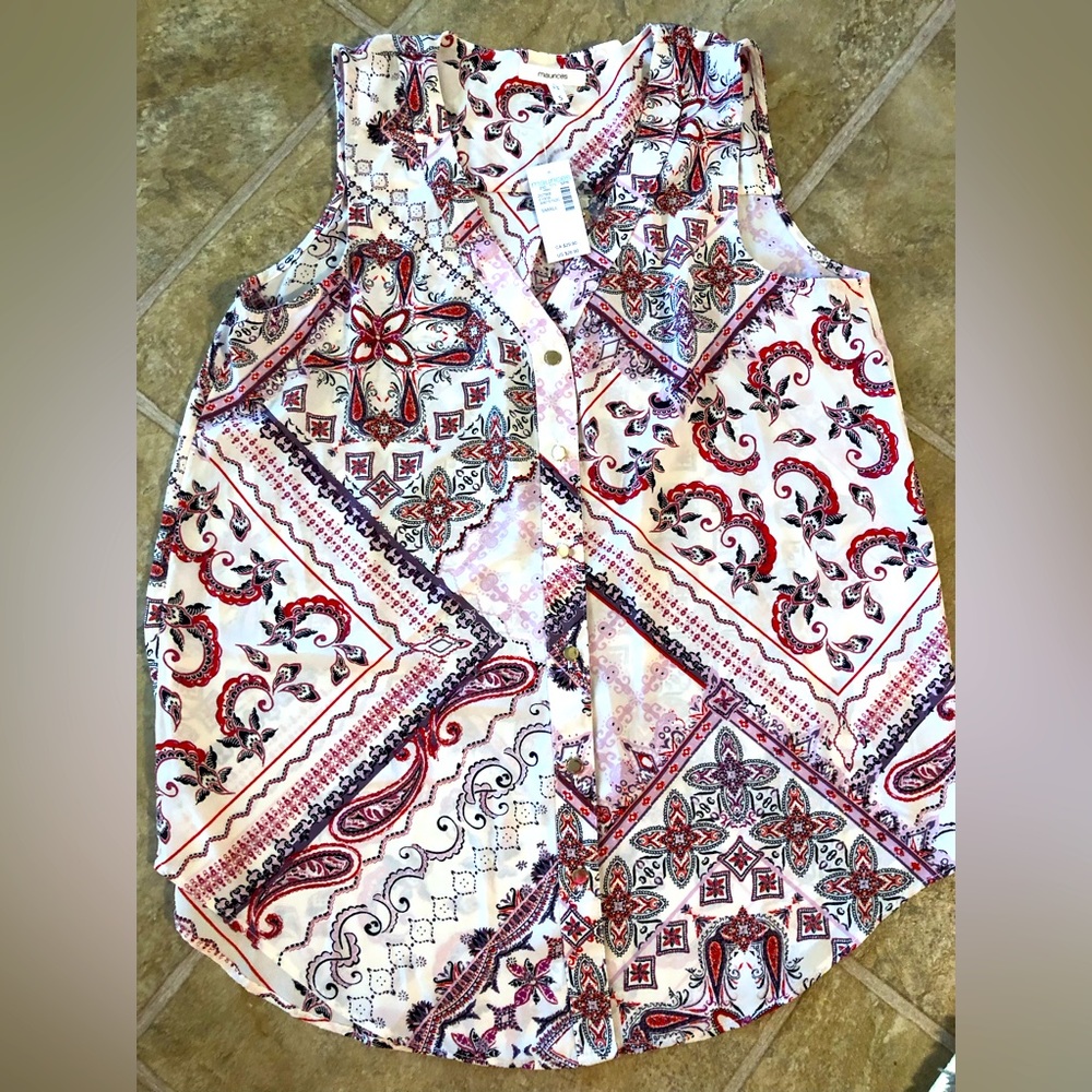 Blouse, size S, multicolored